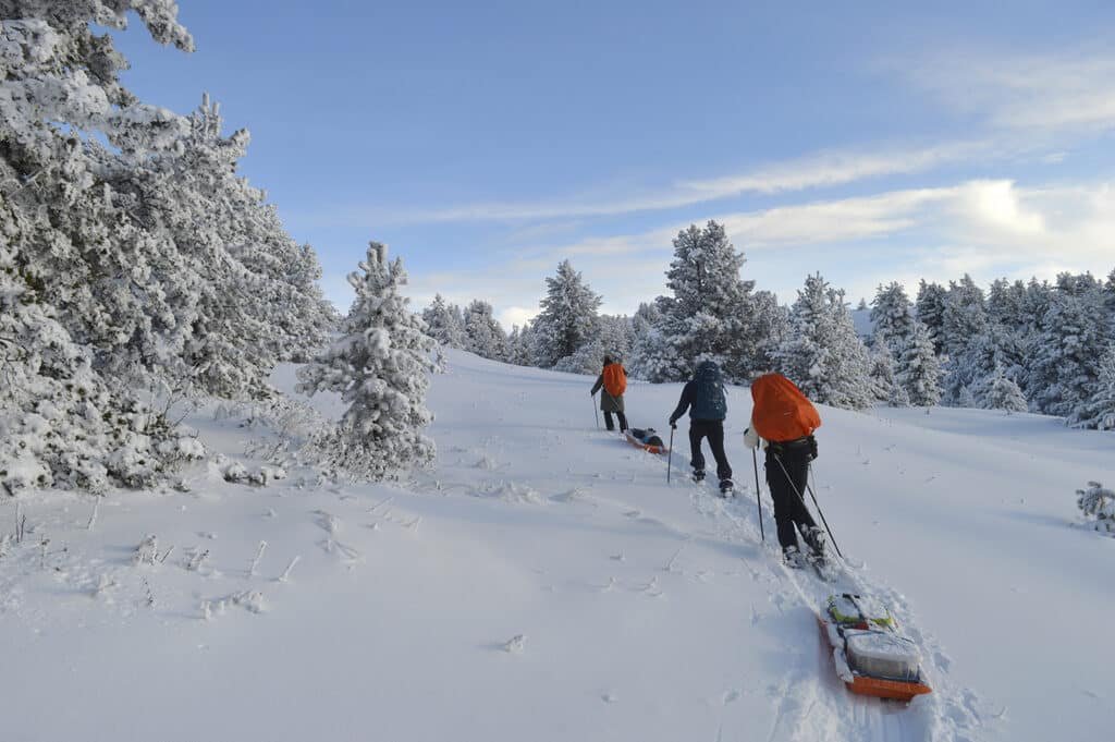 trek, bivouac raquettes Céuse