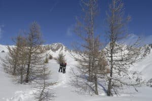 Raquettes en Queyras, col Tronchet