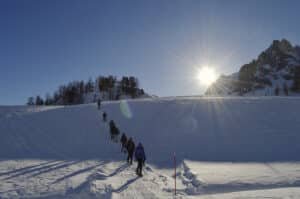 Raquettes bivouac Clarée