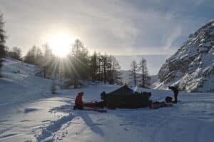 Bivouac et raquettes en Ubaye